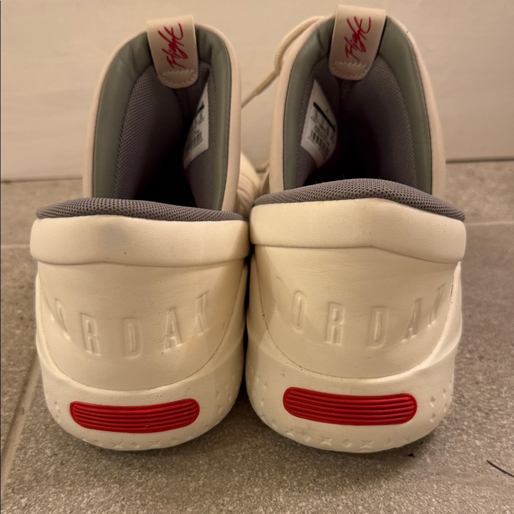 Air Jordan Flight Luxe Men's White and Red Athletic Sneakers. New w/o box - Picture 6 of 8